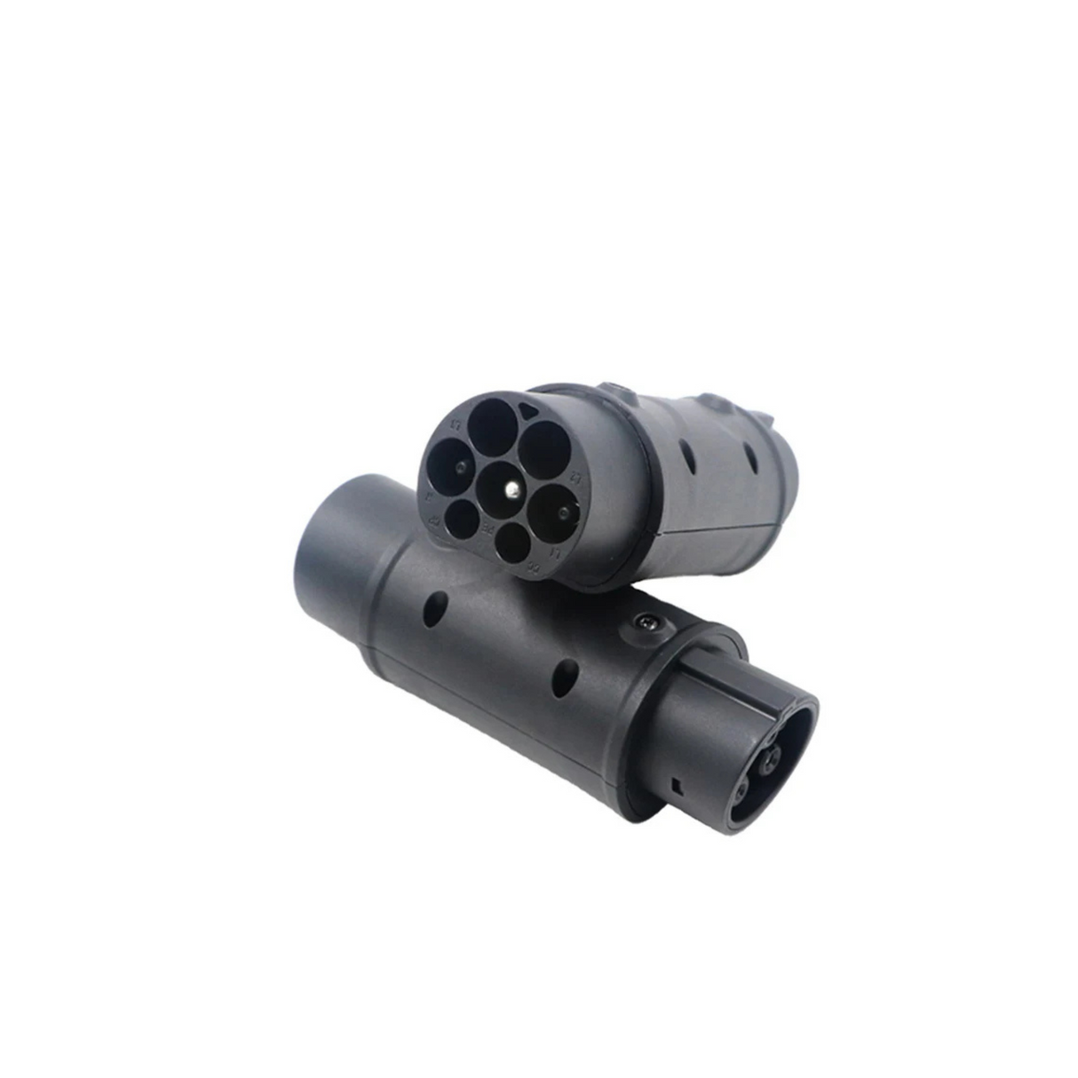 Verloopstekker Laadkabel Adapter - Type 2 Mennekes Male naar Type 1 Yazaki Female - 32A (7,4kW) - EV Plug Europa