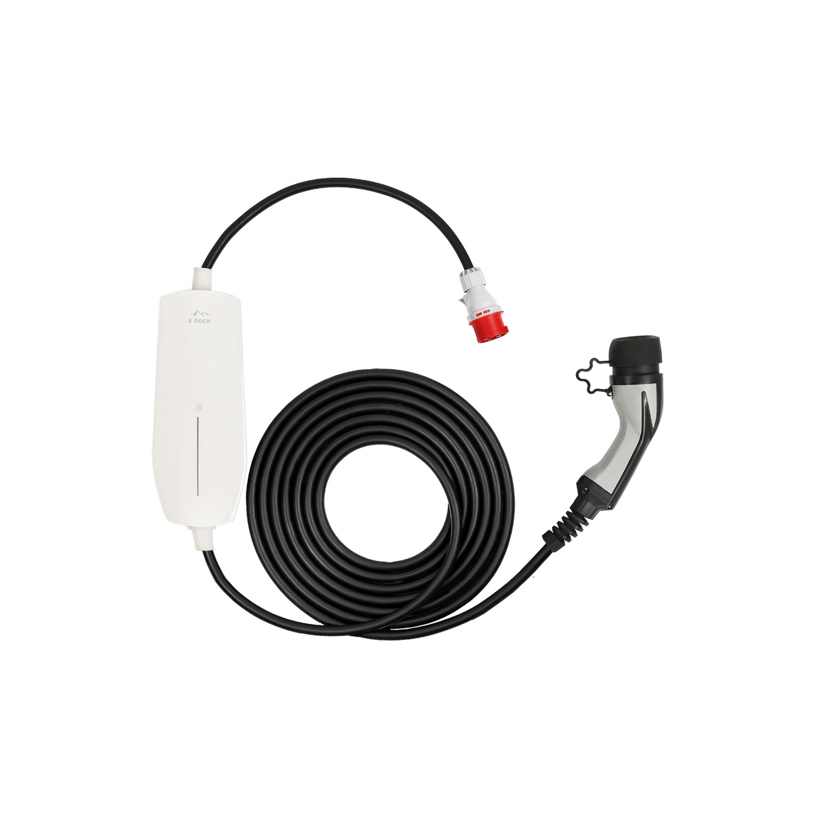 eRock Mobiele Krachtstroom Lader Type 2 naar CEE 1 & 3 Fase tot 11kW - EV Plug Europa