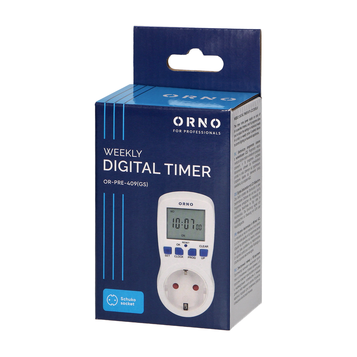 Tijdschakelaar - Digitale LCD scherm - Stopcontact - 16 schakelprogramma - EV Plug Europa