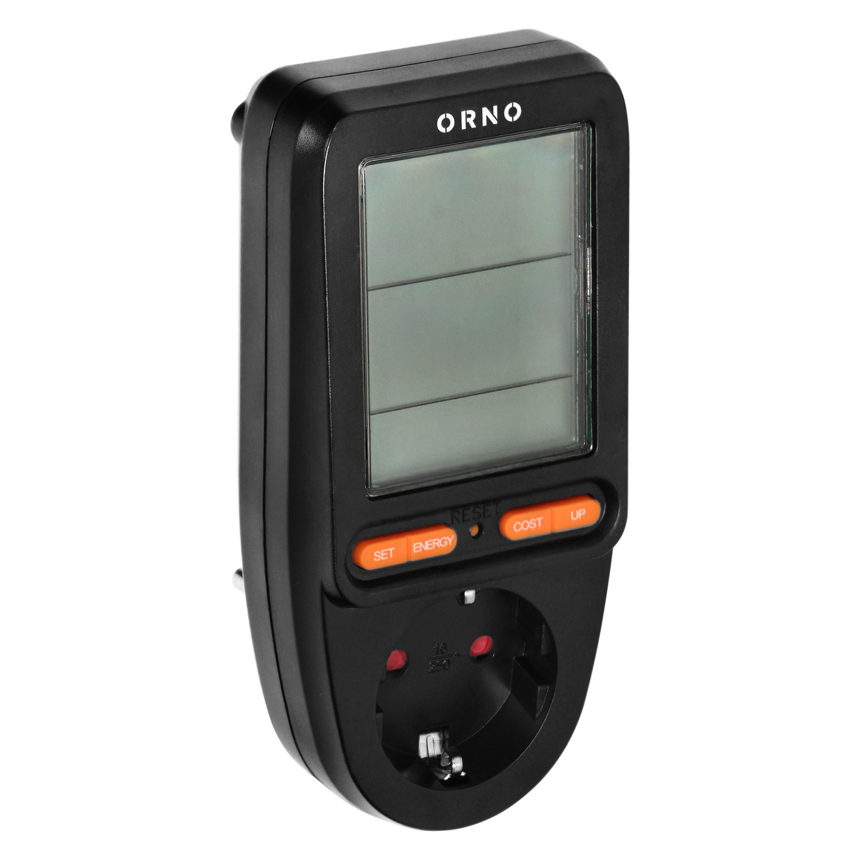 kWh - energiekosten meter - LCD scherm - Stopcontact - ingebouwde batterij - EV Plug Europa