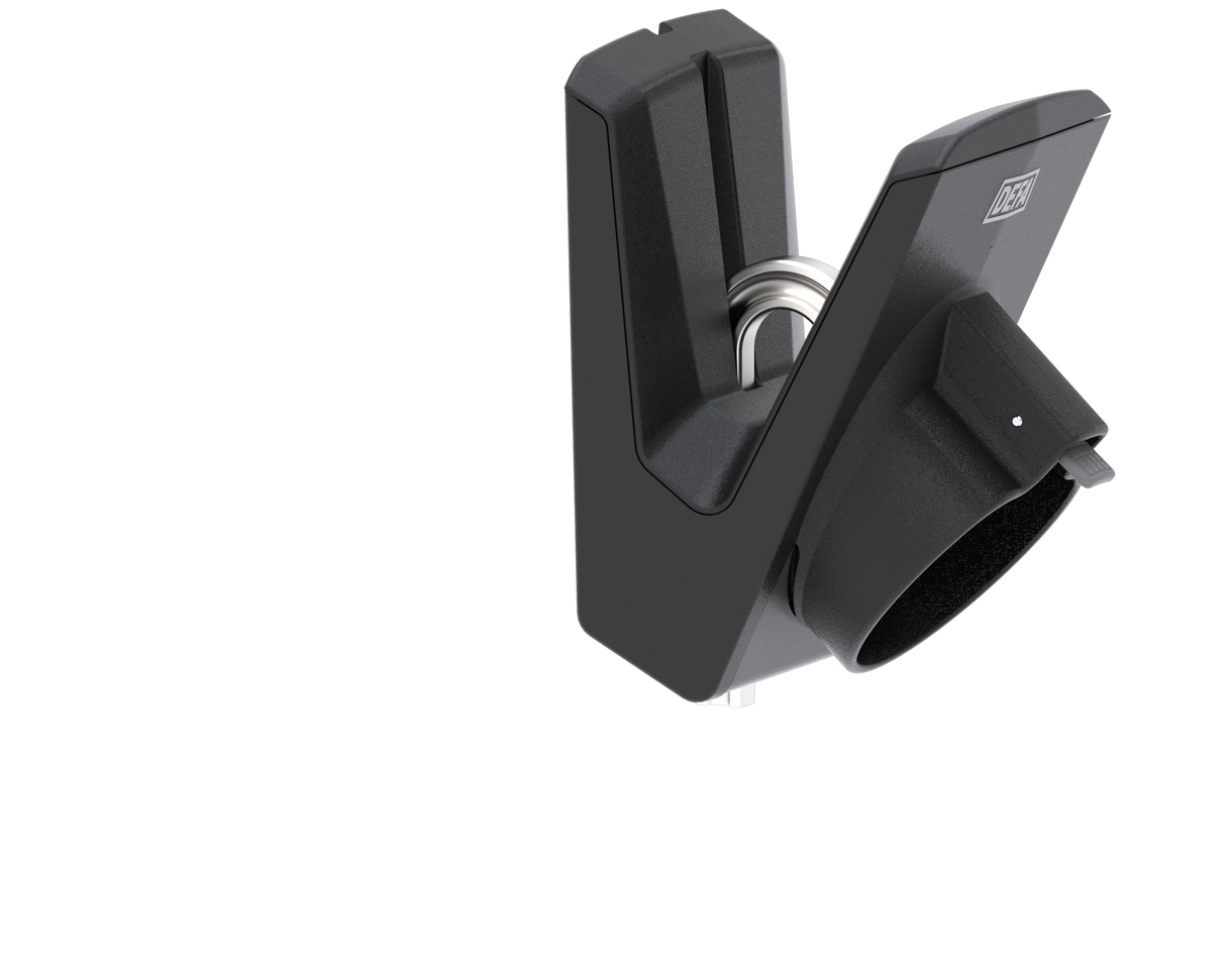 Defa type 2 Mennekes plug houder en kabel houder met slotfunctie - EV Plug Europa