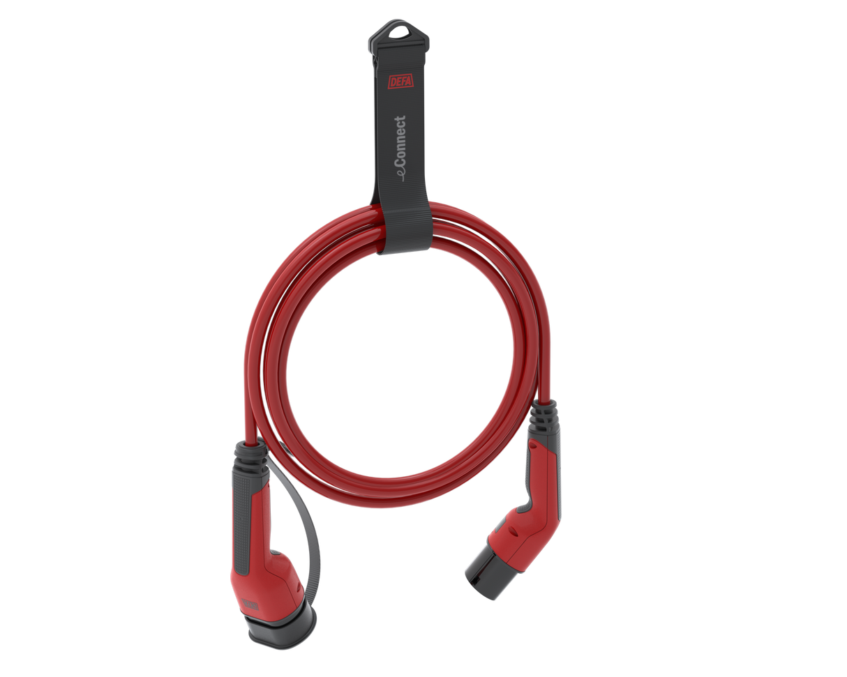 Defa eConnect Type 2 Laadkabel - 32A 1 fase (7.4 kW) - EV Plug Europa