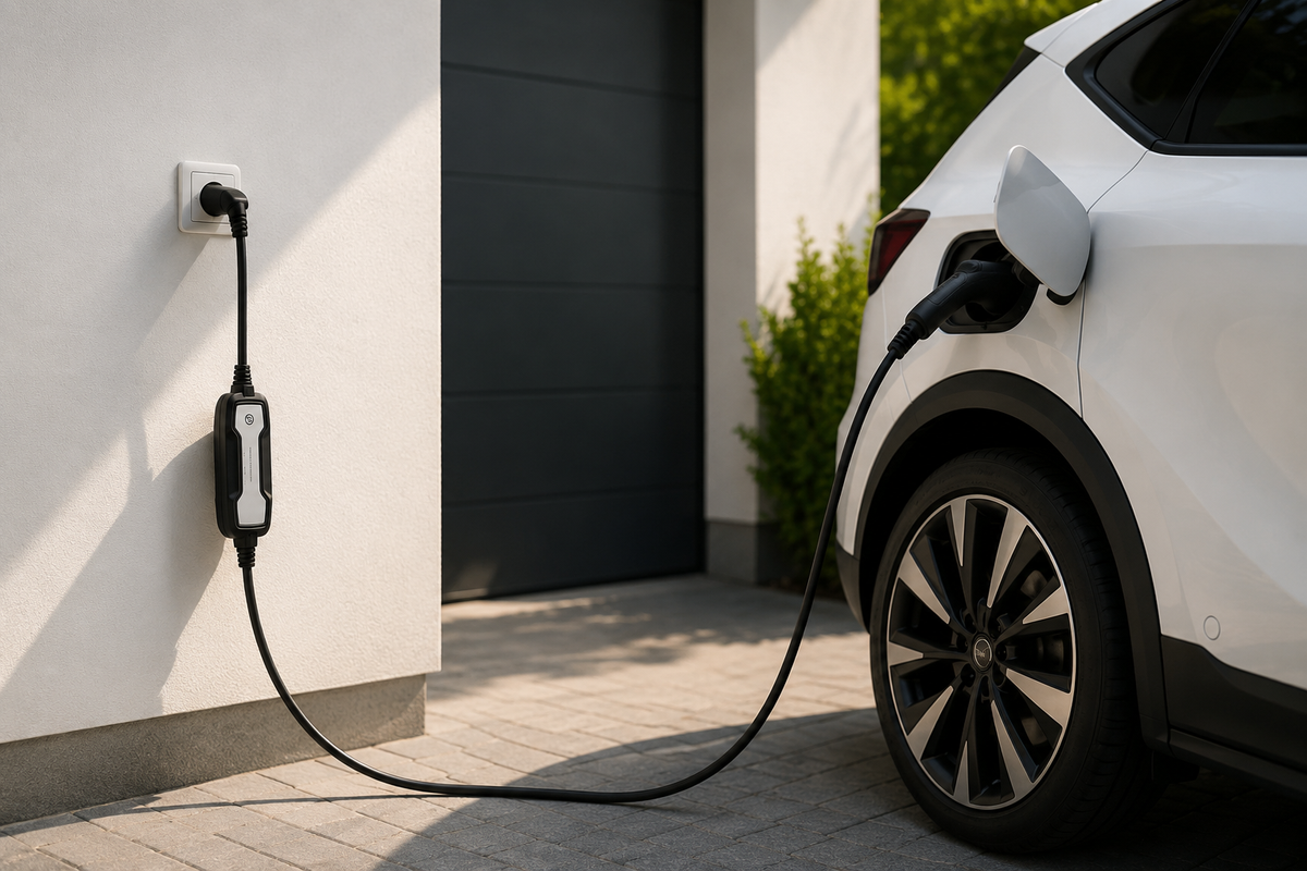 Auto opladen via een stopcontact: kan dat veilig?