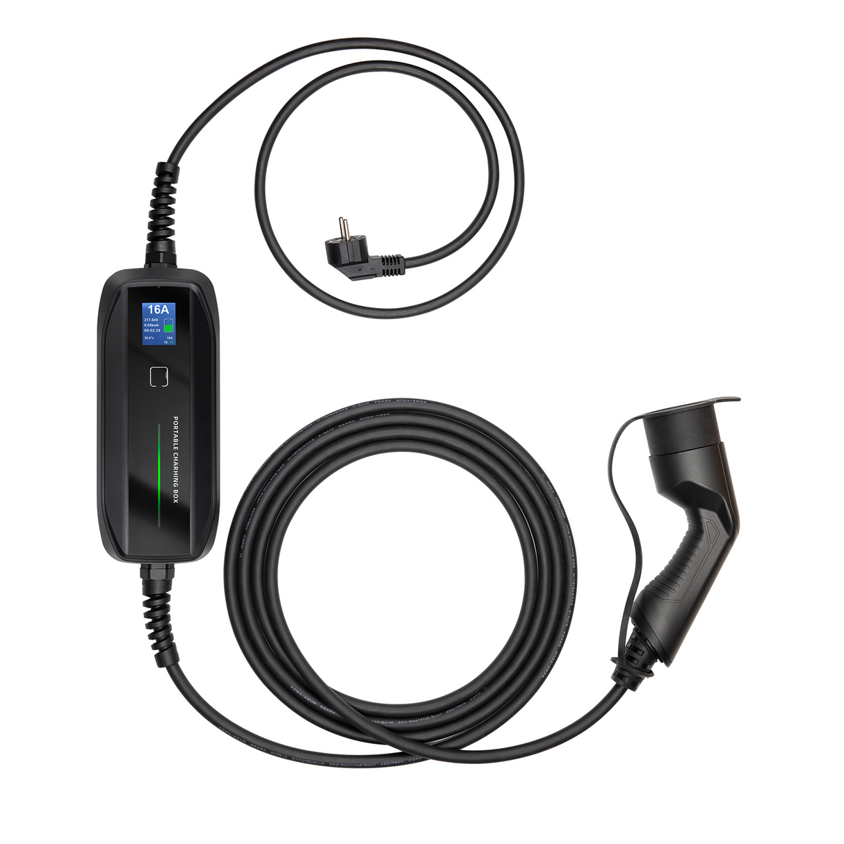 Chargeur EV Portable BMW i5 - Besen avec LCD et Smart Start - Type 2 vers Schuko