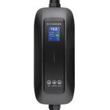 Mobiles Ladegerät Kia Niro EV – Besen mit LCD, verzögertem Laden und Speicherfunktion – Typ 2 auf Schuko – max. 16 A