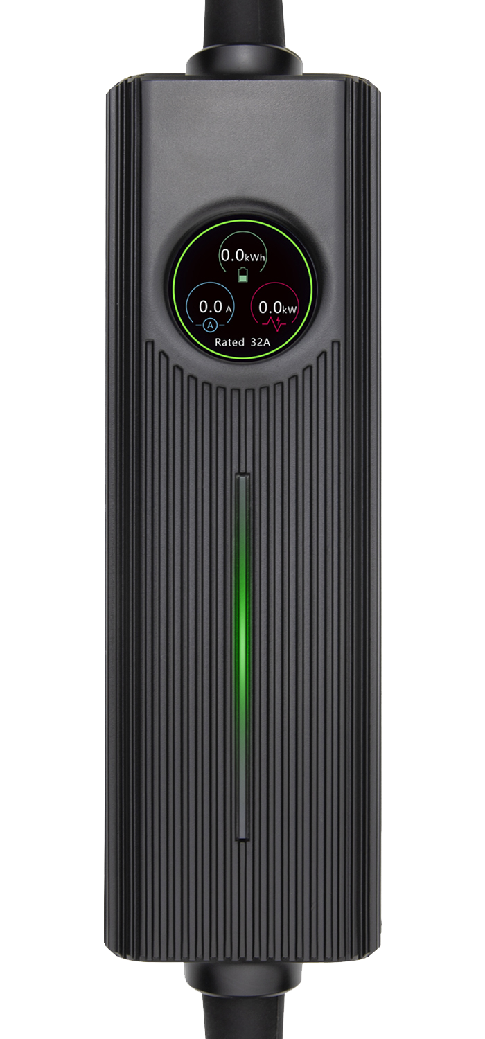 Besen Slimme Mobiele Laadpaal met LCD - Type 2 - 1 & 3-fase - Tot 16 kW - EV Plug Europa