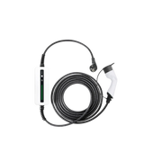 Besen Mobiele Lader Wit met LCD Type 1 naar Schuko - EV Plug Europa