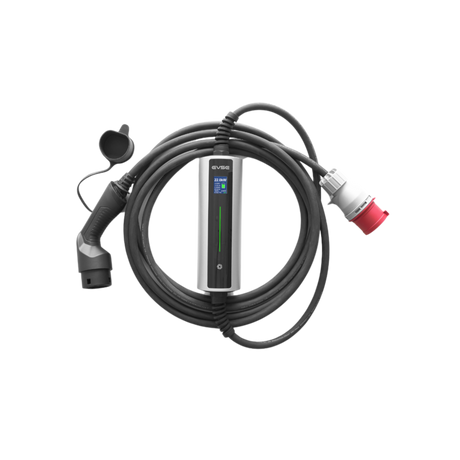 Mobiele Lader Zeekr 001 - EROCK Ultra Slimme krachtstroom Lader LCD Type 2 naar CEE voor 1 en 3 fase tot max 22kW met App - EV Plug Europa