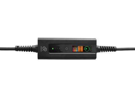 EROCK Pro Mobiele Lader LCD Zwart Type 2 naar Schuko - Uitgesteld laden en Memory functie - EV Plug Europa