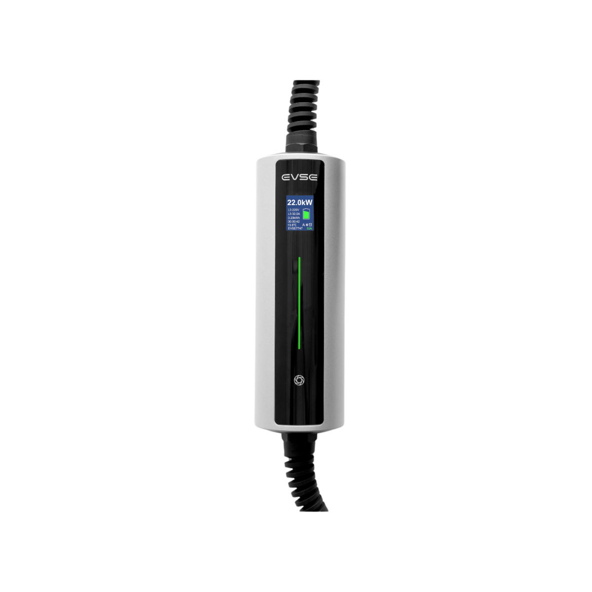 Mobiele Lader Mercedes eVito - EROCK Ultra Slimme krachtstroom Lader LCD Type 2 naar CEE voor 1 en 3 fase tot max 22kW met App - EV Plug Europa