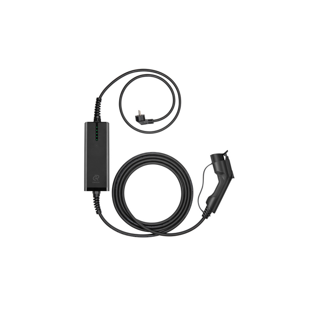 EROCK One Mobiele Lader Zwart Type 1 naar Schuko - Memory functie - EV Plug Europa