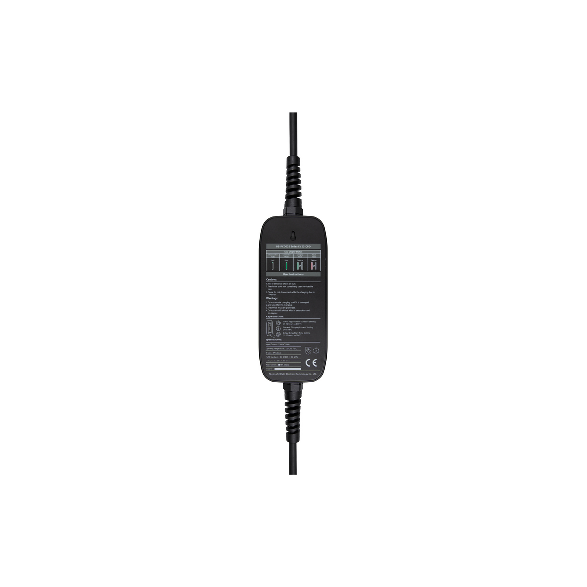 EROCK Mobiele Lader met LCD, Uitgesteld Laden en Smart Start - Type 2 naar Schuko - Max 16A - EV Plug Europa