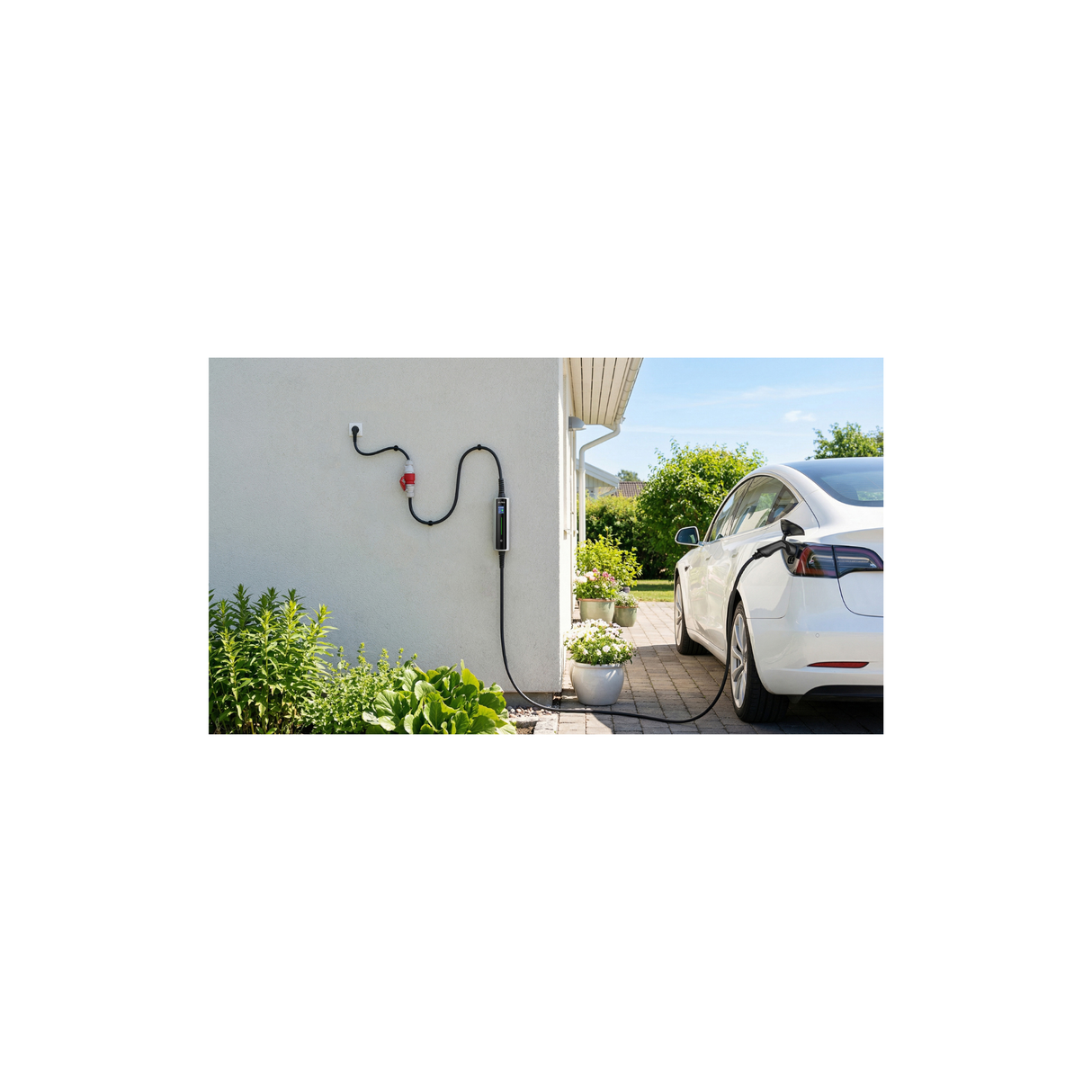 EROCK Adapter CEE rood 3x32A (Female) naar Schuko (Male) 230V  AC