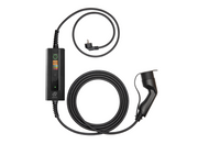 EROCK Pro Mobiele Lader LCD Zwart Type 2 naar Schuko - Uitgesteld laden en Memory functie - EV Plug Europa