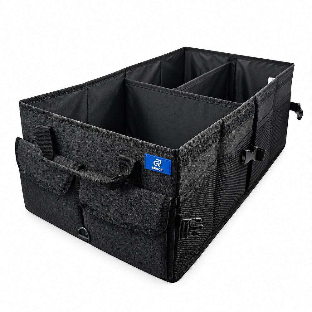 EROCK Premium Boot Organiser with Lid and Anti-Slip Velcro