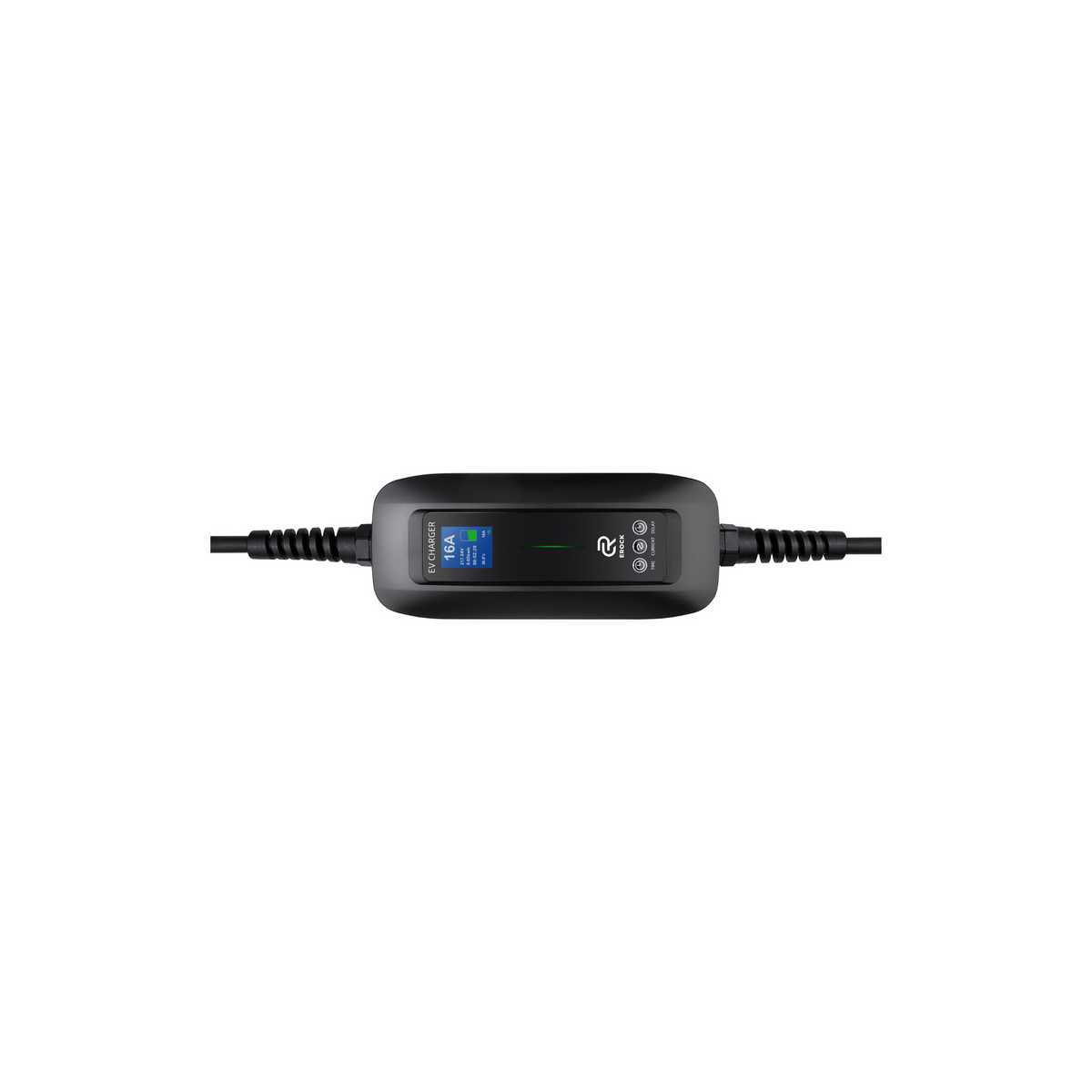 EROCK Mobiele Lader met LCD, Uitgesteld Laden en Smart Start - Type 2 naar Schuko - Max 16A - EV Plug Europa