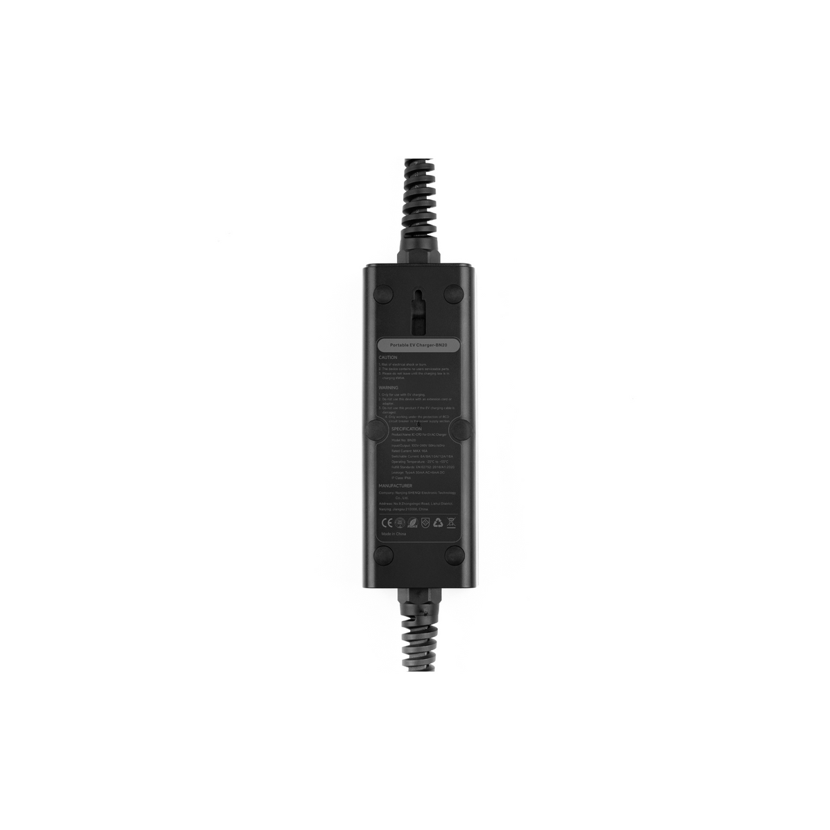 EROCK One Mobiele Lader Zwart Type 2 naar Schuko - Memory functie - EV Plug Europa