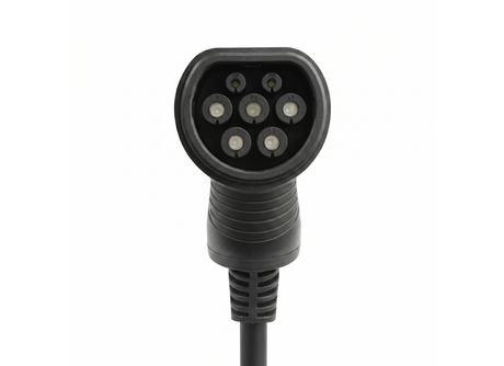 EROCK Pro Mobiele Lader LCD Zwart Type 2 naar Schuko - Uitgesteld laden en Memory functie - EV Plug Europa