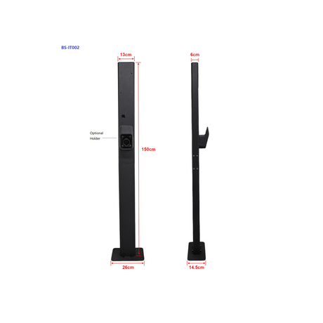 Besen bevestigingspaal voor Laadstation - Mono en Duo - EV Plug Europa