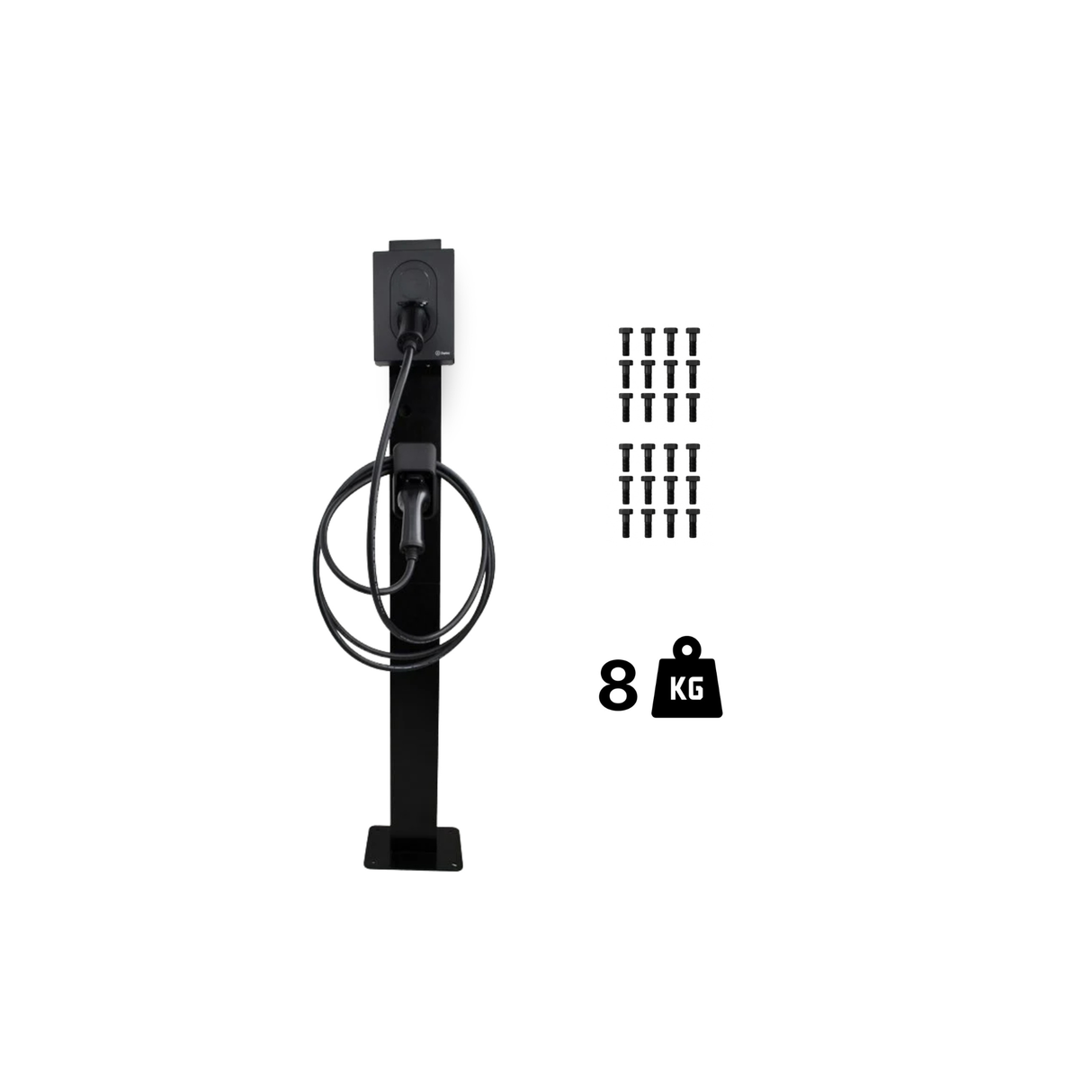 Bevestigingspaal voor Zaptec Go 2 Laadstation - EV Plug Europa