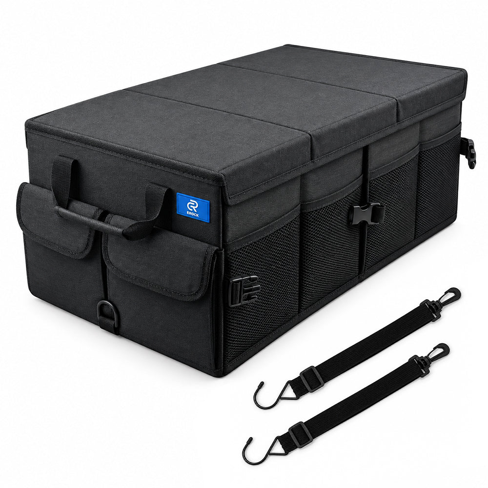 EROCK Premium Boot Organiser with Lid and Anti-Slip Velcro
