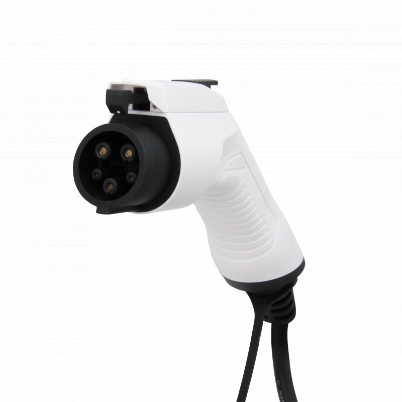 Besen Mobiele Lader Wit met LCD Type 1 naar Schuko - EV Plug Europa