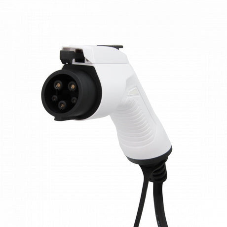 Besen Mobiele Lader Wit met LCD Type 1 naar Schuko - EV Plug Europa
