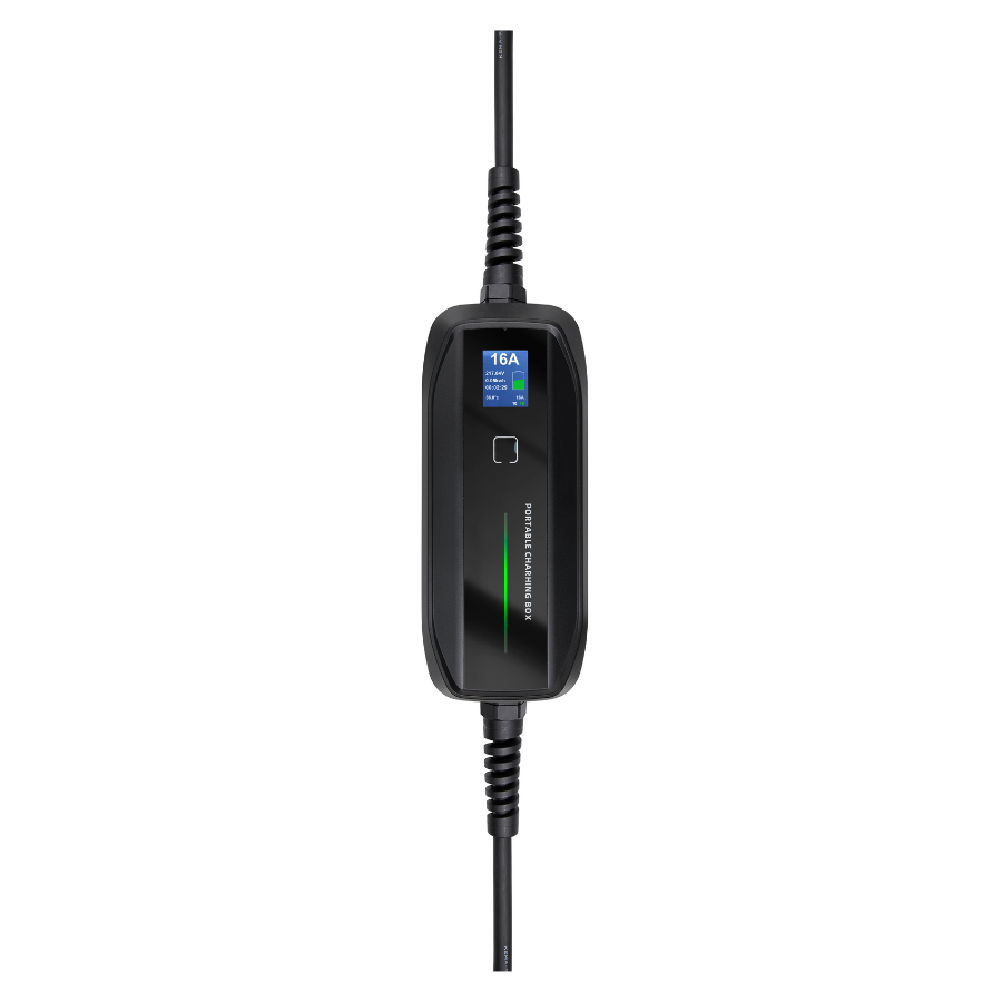 Mobile Charger Kia Niro - Besen with LCD - Type 2 to Schuko