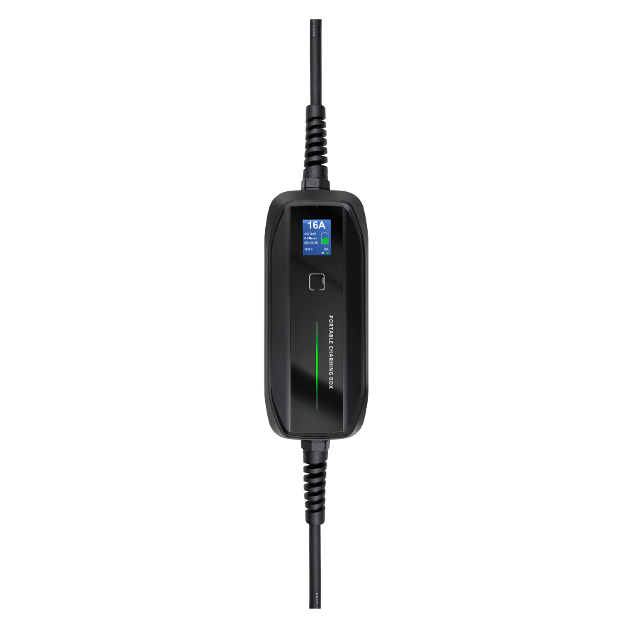 Mobile Charger BMW i4 - Besen with LCD - Type 2 to Schuko