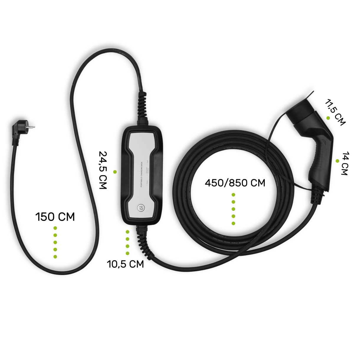Charger mobile Smart Eq Forfour - Besen - Type 2 à Schuko