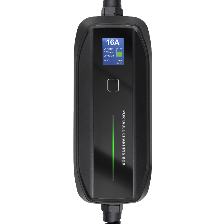 Mobiele Lader Lightyear 0 - Besen met LCD en Smart Start - Type 2 naar Schuko