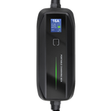 Besen Mobiele Lader LCD Zwart Type 2 naar Schuko