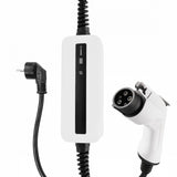 Mobiele Lader Peugeot iOn - Wit met LCD Type 1 naar Schuko