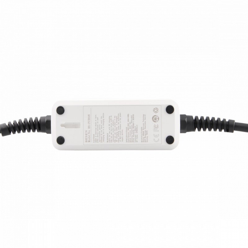 Mobiele Lader Peugeot iOn - Wit met LCD Type 1 naar Schuko