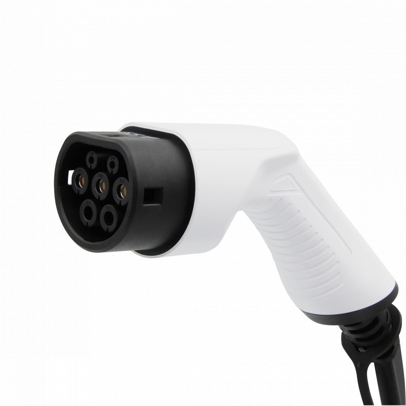 Mobile Charger SEAT Leon - White with LCD Type 2 to Schuko