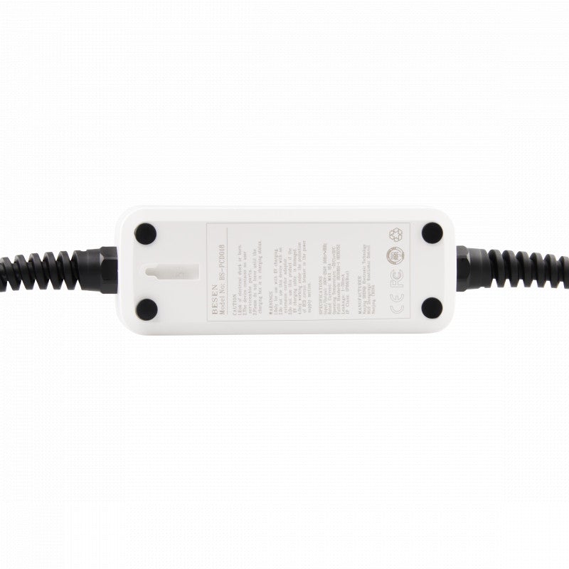 Mobile Charger Toyota RAV4 - White with LCD Type 2 to Schuko