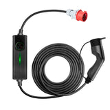 Besen Slimme Mobiele Laadpaal LCD Type 2 naar Schuko - ondersteuning voor 1 en 3 fase tot max 16 kW