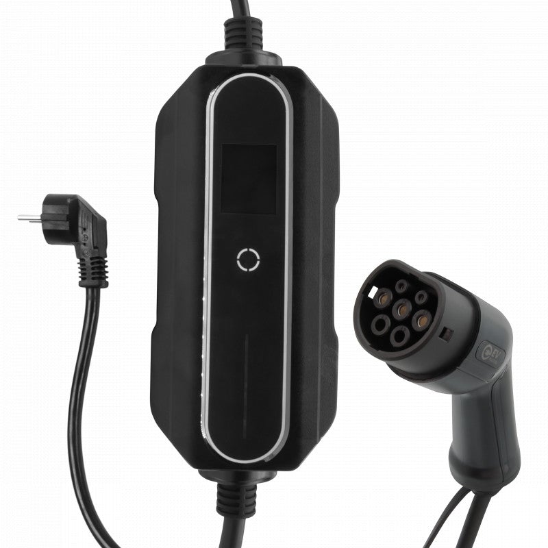 Chargeur EV Portable Mini Electric - avec LCD Type 2 à Schuko