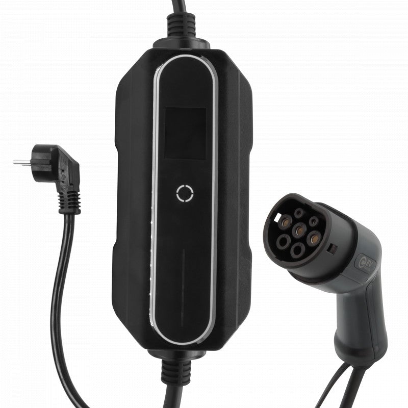 Mobiele Lader Porsche Panamera Sport Turismo - met LCD Type 2 naar Schuko