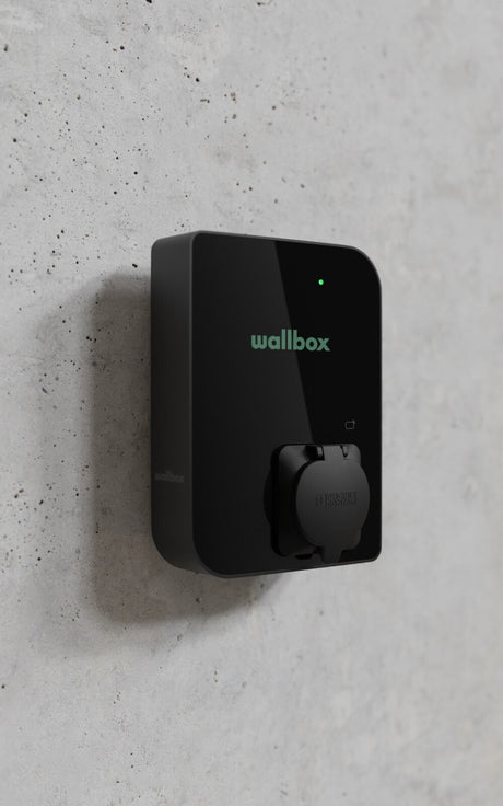 Wallbox Copper SB - Type 2 Laadpaal met Socket - Tot 22 KW - Bluetooth & Wifi - EV Plug Europa