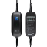 Mobile Charger Volvo EX90 - LCD Black Type 2 to Schuko - Delayed charging and Memory function