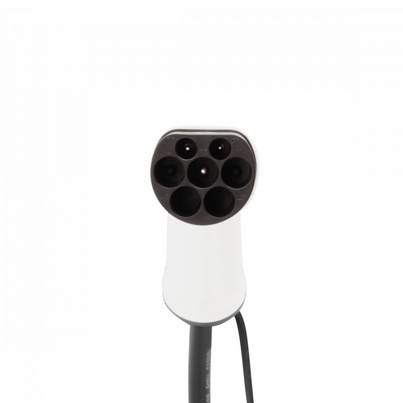 Charging cable Kia Soul EV (2017-2019) - Curled Spiral Type 1 - 32A 1 phase (7.4 kW) - 5 meters