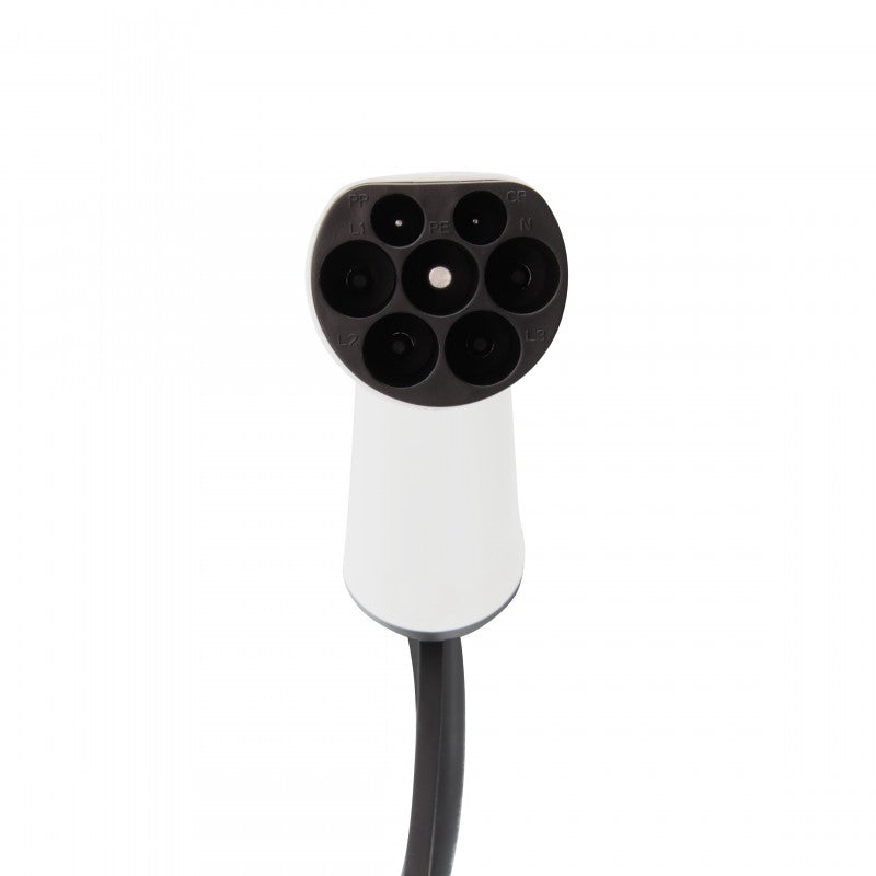 Charging cable Toyota Prius (2019-present) - Curled Spiral Type 2 - 16A 1 phase (3.7 kW) - 5 meters