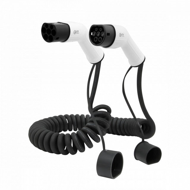 Laadkabel Volvo XC40 (2019-heden)- Gekruld Spiraal Type 2 - 16A 1 fase (3.7 kW) - 5 meter - EV Plug Europa
