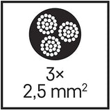 Extension cable Schuko - Extra thick cores - 3x2.5mm2